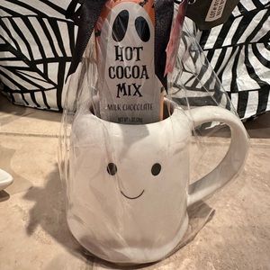 Ghost mug eat drink be scary Halloween hot chocolate collection